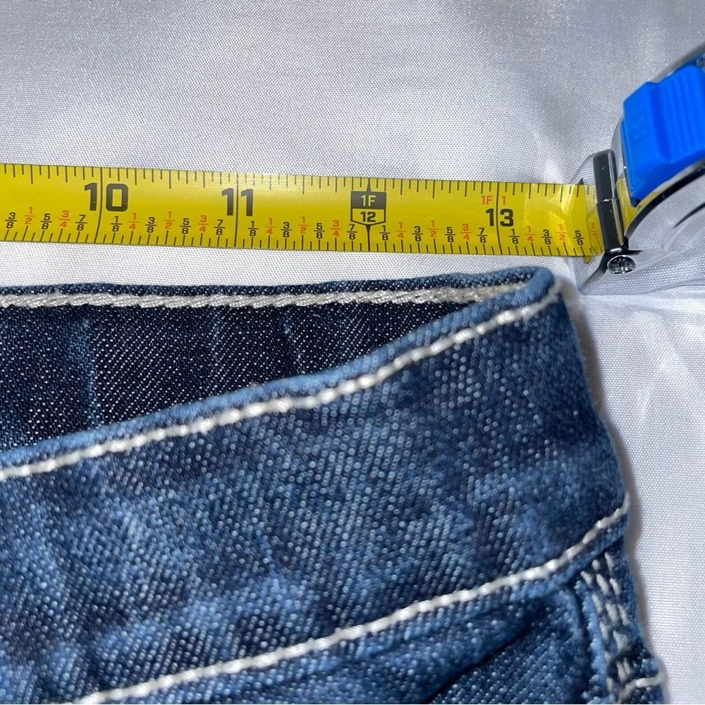 Cody James Boys Dark Wash Bootcut Denim Jeans Size 14 Western Contrast Stitch